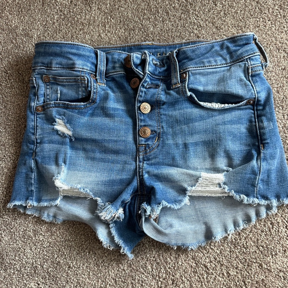 American eagle super stretch size 2 denim shorts
